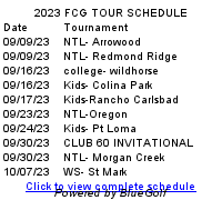 Click to view complete schedule for Future Champions Golf 2023